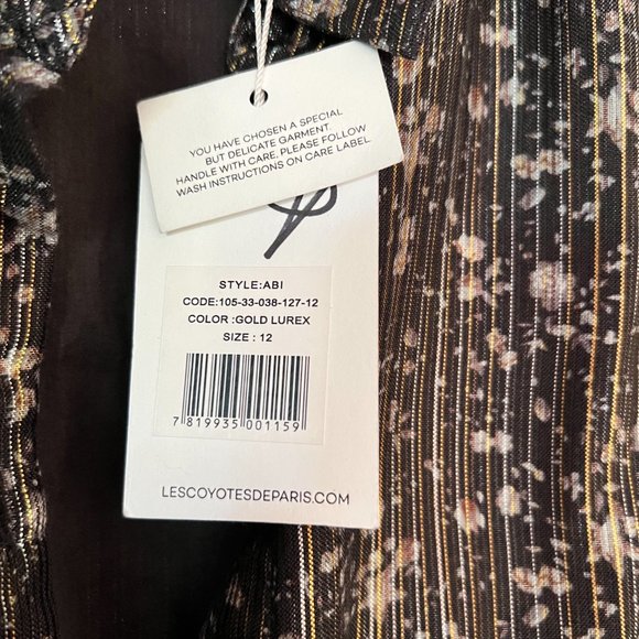 LES COYOTES DE PARIS Printed Knee-Length Dress size 12 - Picture 8 of 12